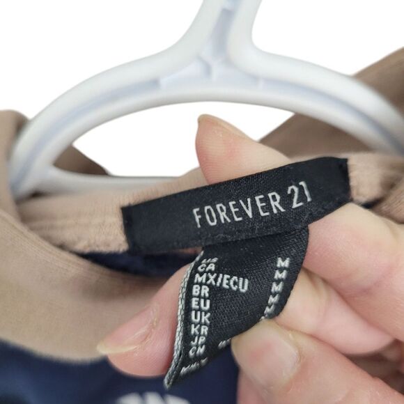 2/$20 Forever 21 New York Blue & Brown Hoodie Top Size: M - Picture 8 of 8